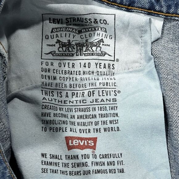 Vintage Levis 90’s Jeans Men Blue 550 Relaxed Fit Tapered Leg Denim Sz 40X30 USA - Picture 9 of 13